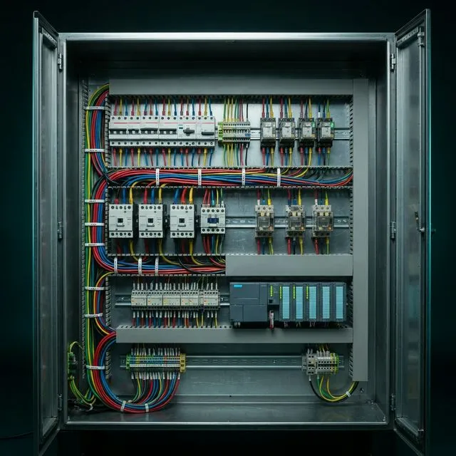 Electrical control panel wiring